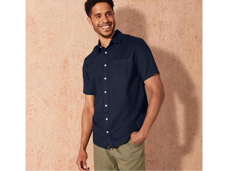 LIVERGY® Herren Leinenhemd, Regular Fit Großer Ausverkauf