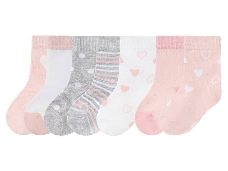 lupilu® Kleinkinder Socken, 7 Paar, mit Bio-Baumwolle Begrenztes Angebot