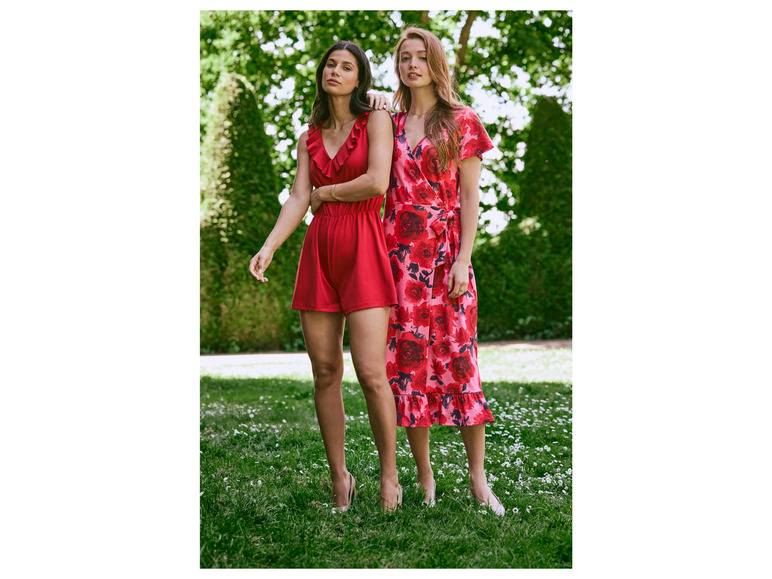 esmara® Damen Wickelkleid mit verspielten Volants Weihnachtsangebot