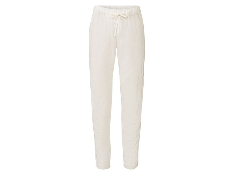 esmara® Damen Leinenhose mit Gummizugbund und Bindeband Vatertagsangebot