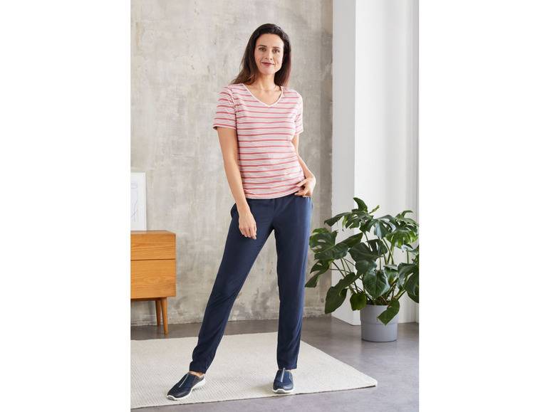 esmara® Damen T-Shirt, 2 Stück, mit hohem Baumwollanteil Blitzangebot