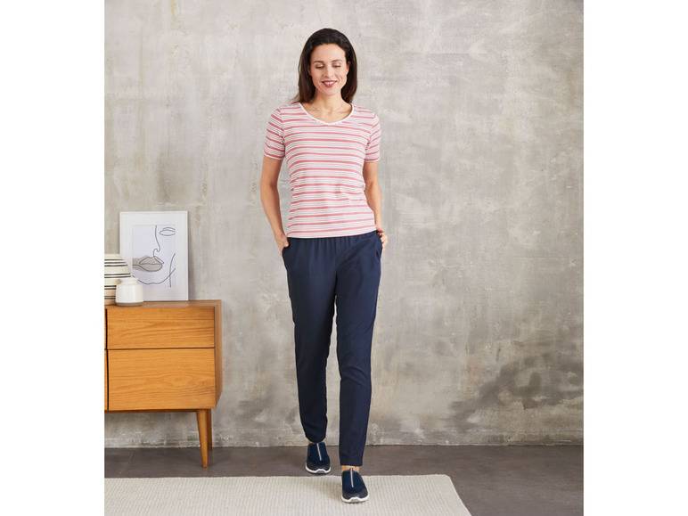 esmara® Damen T-Shirt, 2 Stück, mit hohem Baumwollanteil Blitzangebot