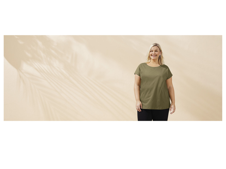esmara® Damen T-Shirt aus reiner Baumwolle Tiefpreis