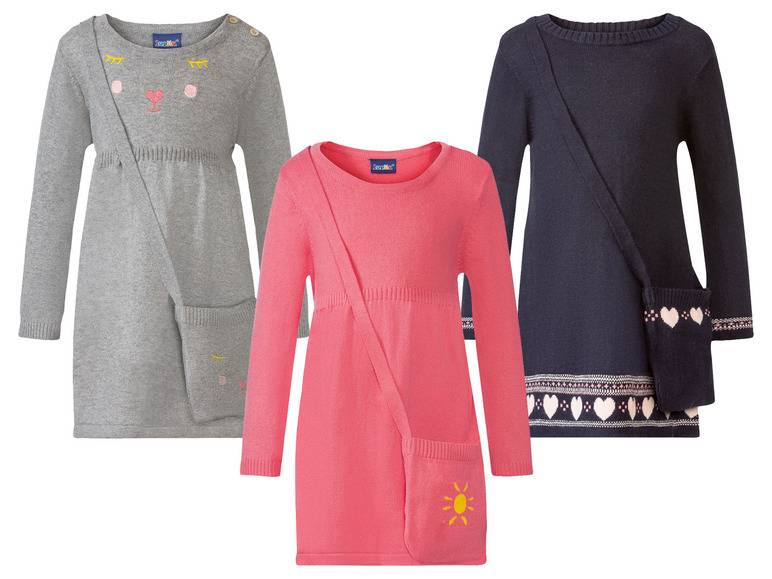 lupilu® Kleinkinder Strickkleid, mit Umhängetäschchen Bis zu 60% Rabatt