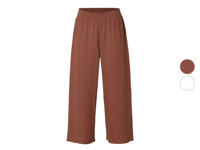 esmara® Damen Culotte in modischer Crinkle-Qualität