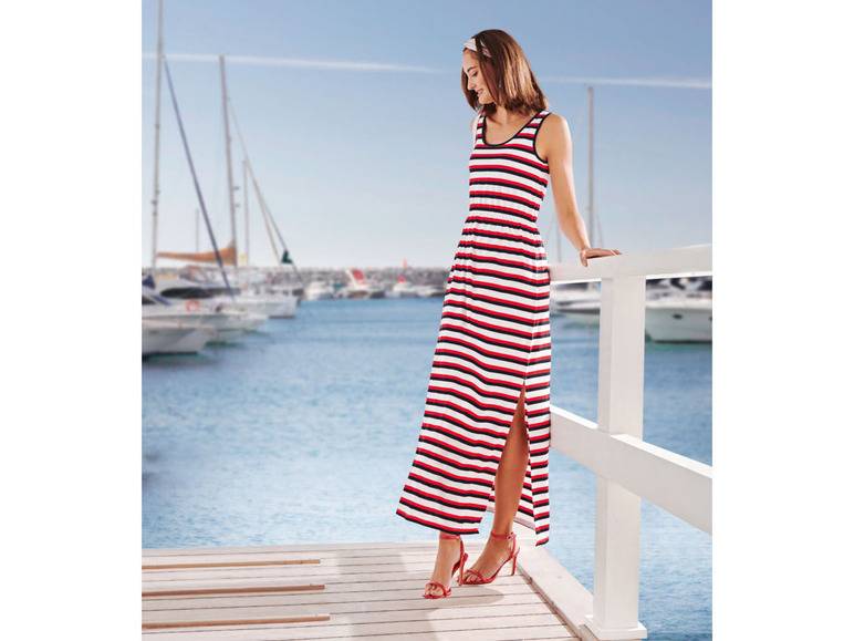esmara® Damen Maxikleid mit Gummizug in der Taille Hotsell