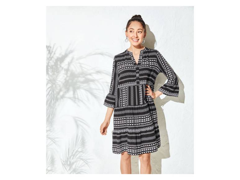esmara® Damen Tunika Kleid, mit Volants am Ärmelabschluss Muttertagsangebot