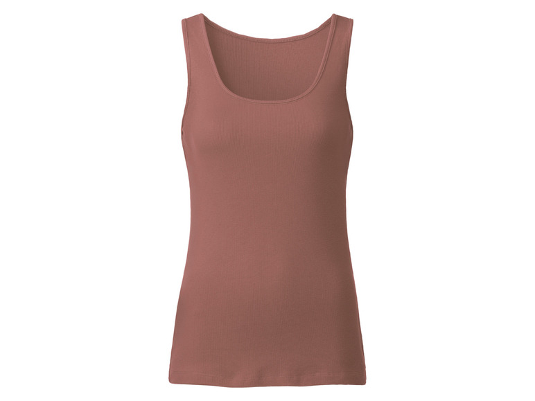 esmara® Damen Tops, 2 Stück, in anschmiegsamer Ripp-Qualität Neueste Mode