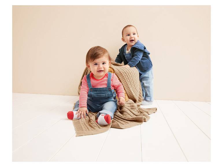 lupilu® Baby Latzhose Sweatdenim, mit Bio-Baumwolle Große Rabatte