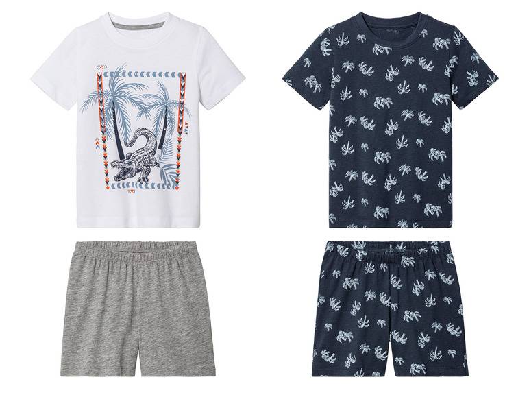 pepperts!® Kinder Jungen Pyjama, mit Rundhalsausschnitt Kauf eins, bekomm eins gratis
