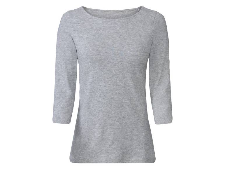 esmara® Damen Langarmshirts, 2 Stück, mit hohem Baumwollanteil Sonderangebote