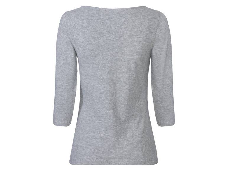 esmara® Damen Langarmshirts, 2 Stück, mit hohem Baumwollanteil Sonderangebote