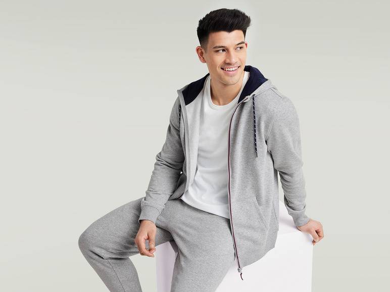 LIVERGY® Herren Sweatjacke mit Baumwolle Riesige Ersparnisse