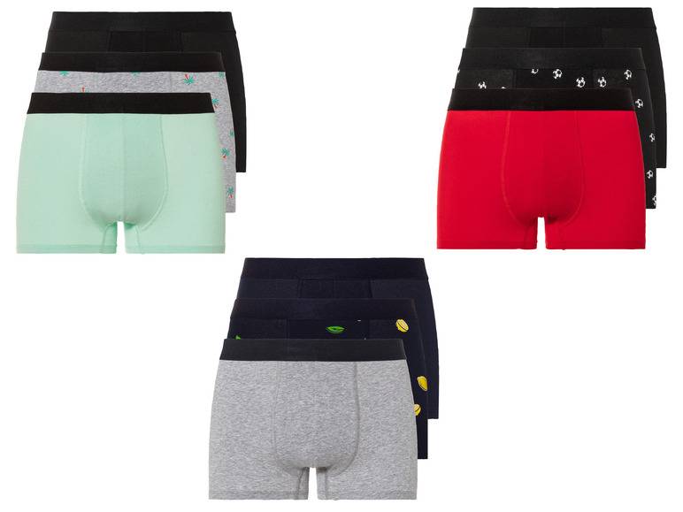 LIVERGY® Herren Boxer, 3 Stück, hoher Baumwollanteil Bis zu 60% Rabatt