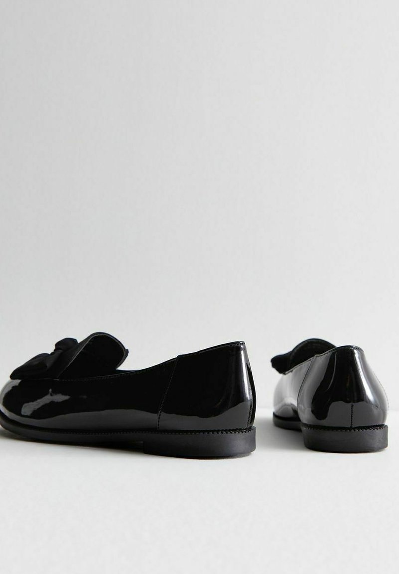 New Look Wide Fit New Look Wide Fit COMFORT WIDE FIT BOW FRONT - Slip-ons - black Vierteljährliche Förderung