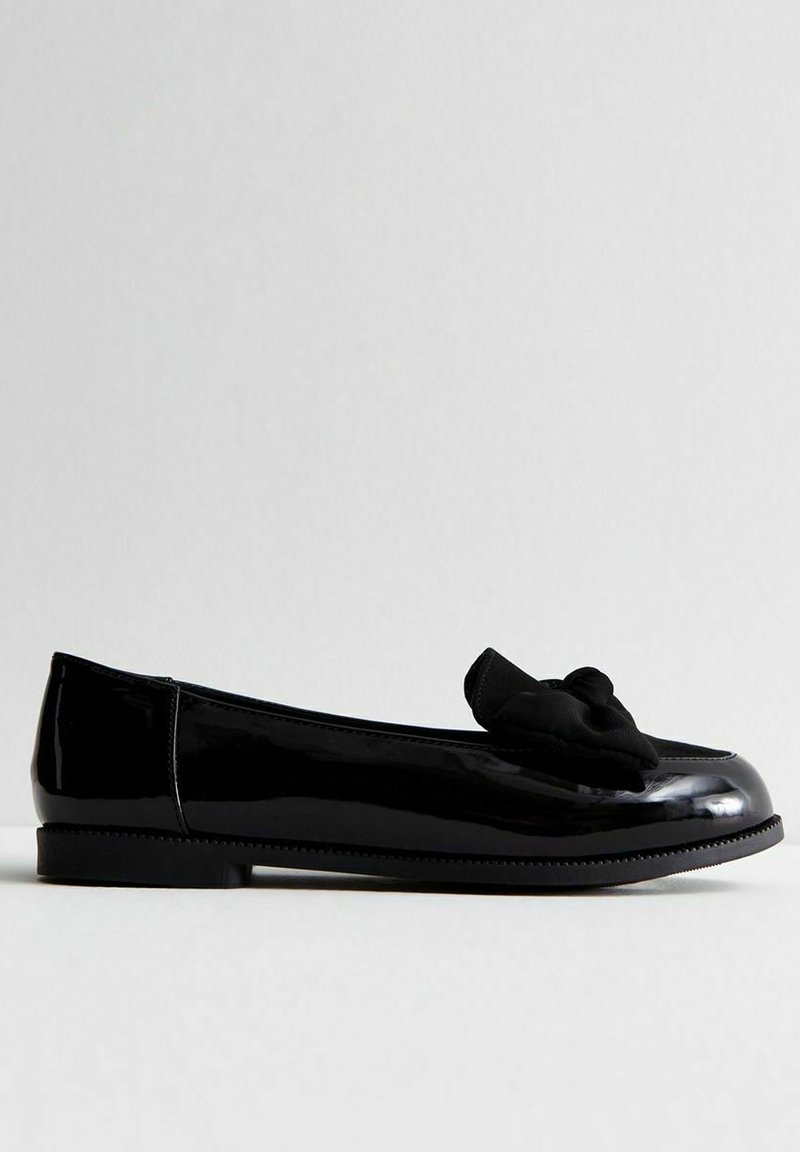 New Look Wide Fit New Look Wide Fit COMFORT WIDE FIT BOW FRONT - Slip-ons - black Vierteljährliche Förderung