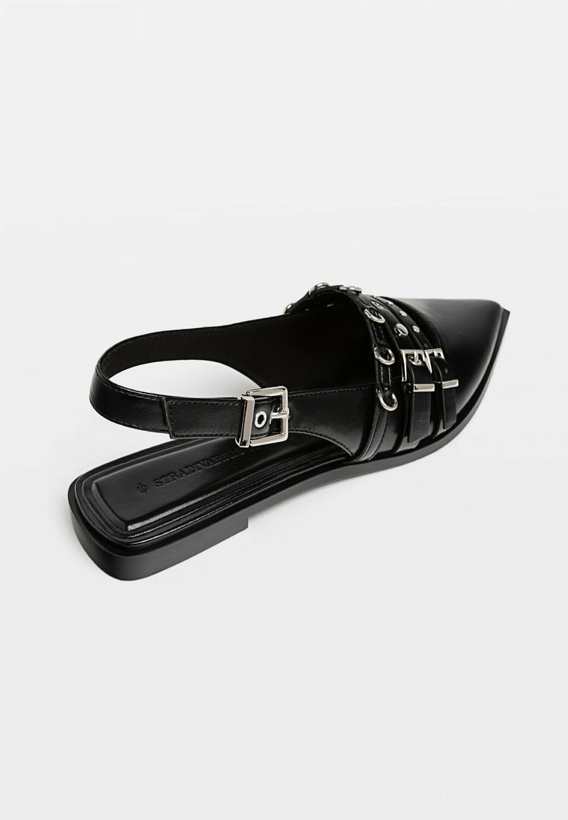 Stradivarius Stradivarius Slingback ballet pumps - black Speichern exportieren