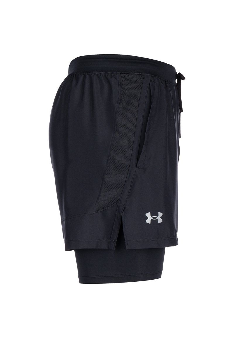 Under Armour Under Armour LAUNCH SHORTS 2-IN-1 - Sports shorts - black black reflective Riesige Rabatte