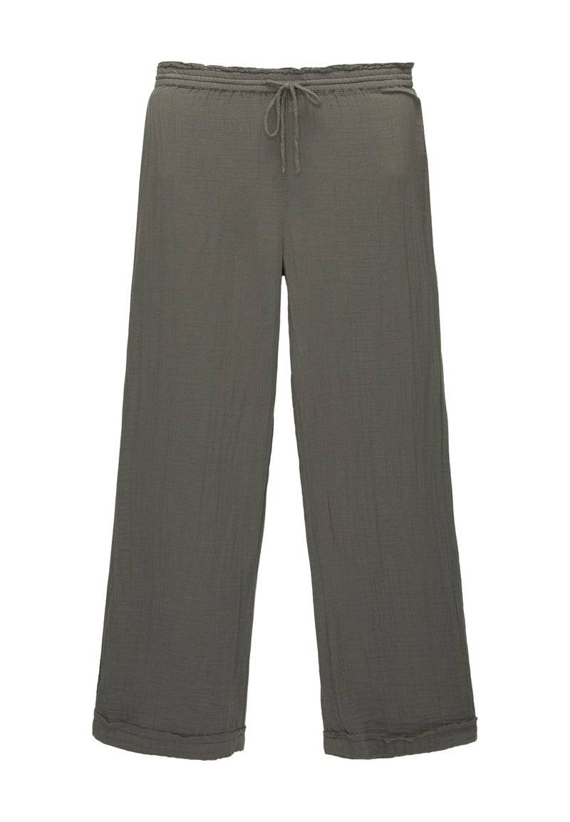 PULL&BEAR PULL&BEAR CREASED WITH FRAYED HEMS - Trousers - dark grey Rabatte dieses Monats