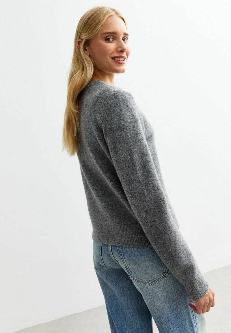 New Look New Look CREW NECK - Cardigan - grey 2025