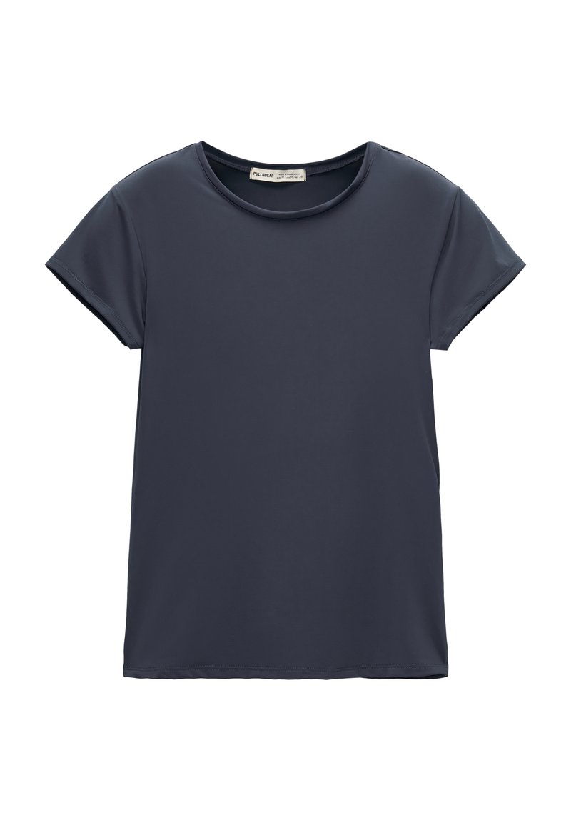 PULL&BEAR PULL&BEAR SHORT SLEEVE - Basic T-shirt - dark blue Verkauf