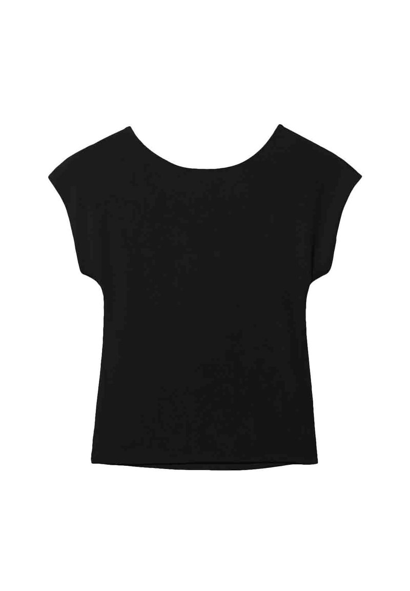 Stradivarius Stradivarius OPEN-BACK - Basic T-shirt - black Hotsell
