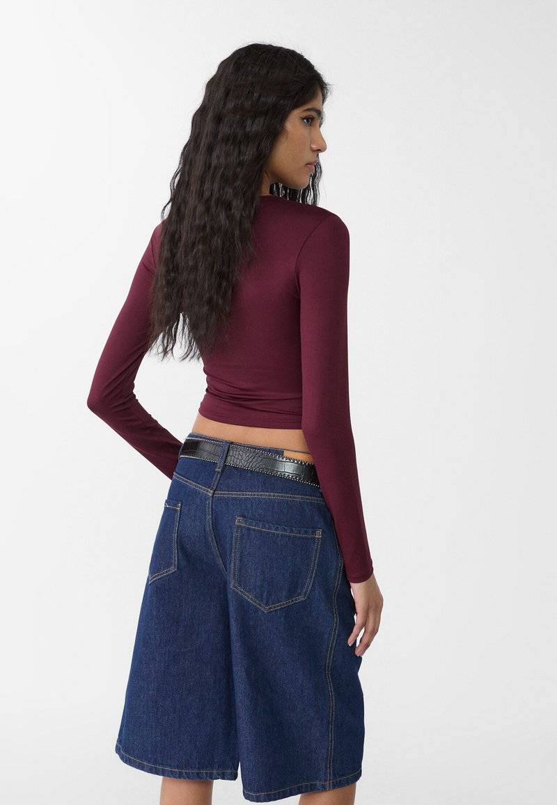 Stradivarius Stradivarius Long sleeved top - bordeaux im Angebot