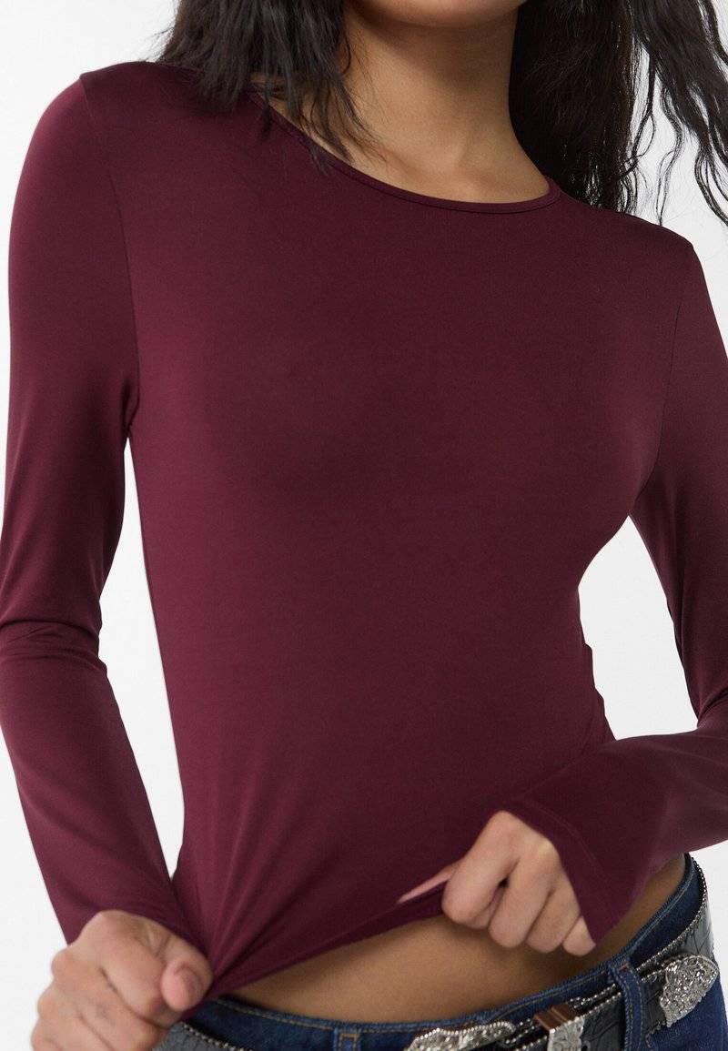 Stradivarius Stradivarius Long sleeved top - bordeaux im Angebot