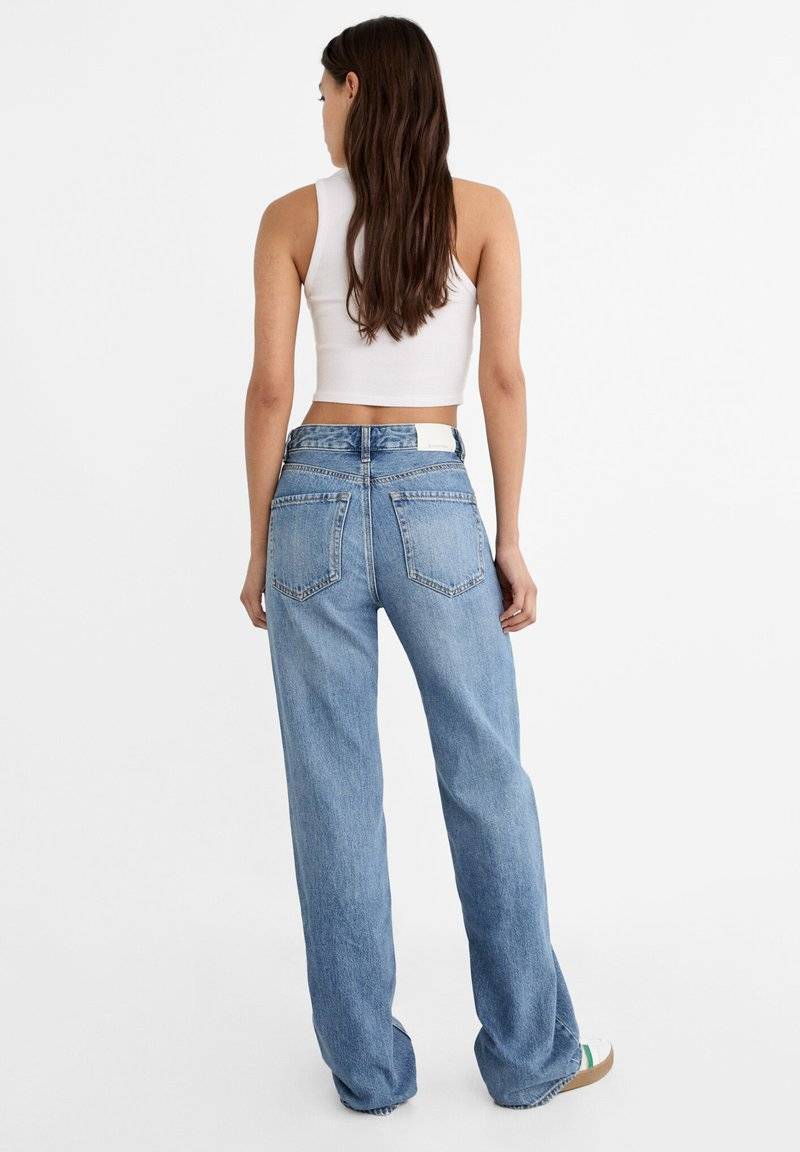 Stradivarius Stradivarius Straight leg jeans - light blue Günstiger Verkauf