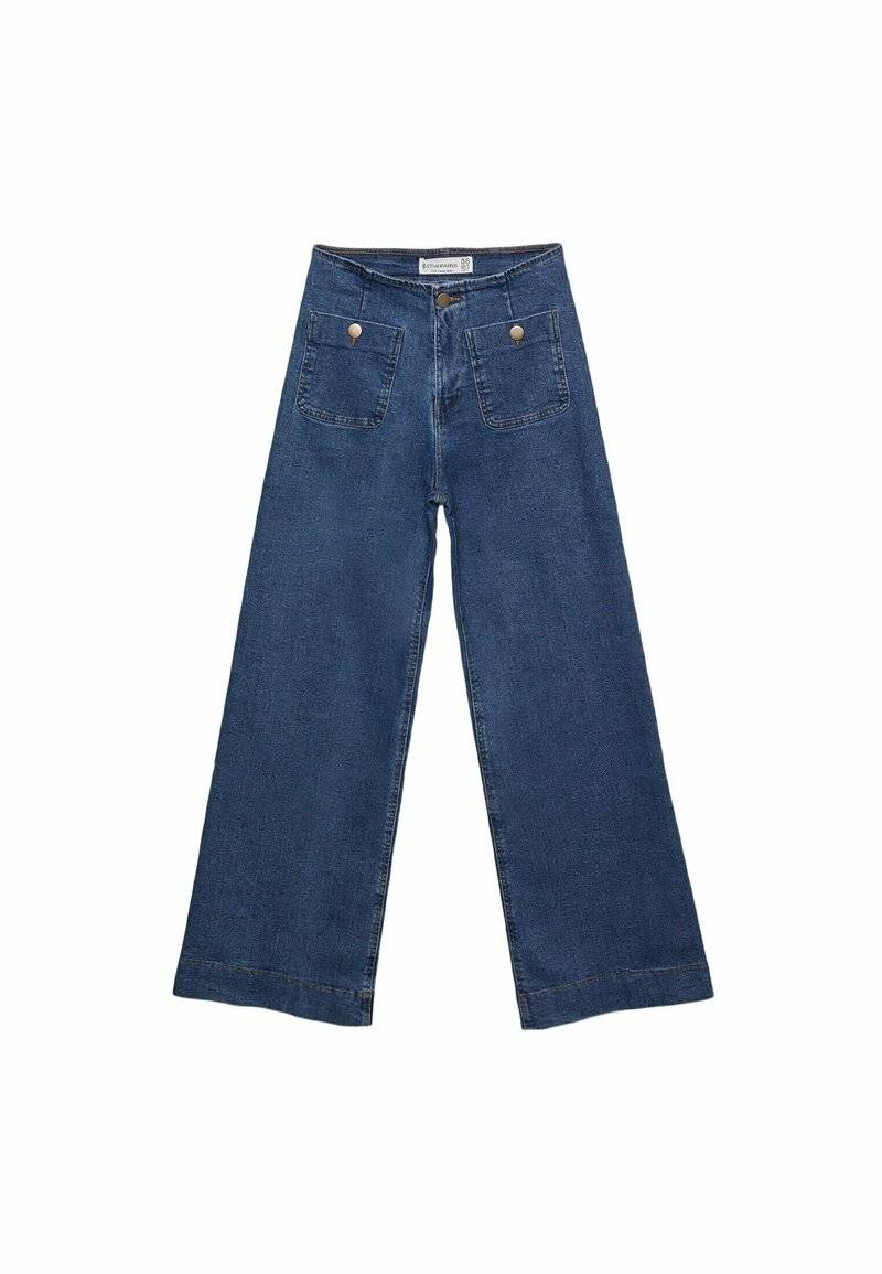 Stradivarius Stradivarius MINIMALIST WITH POCKETS - Flared Jeans - royal blue Limitierter Zeitrabatt