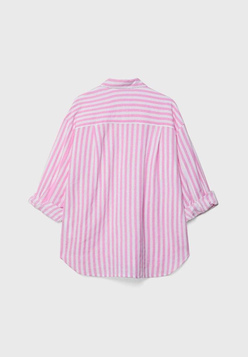 Stradivarius Stradivarius STRIPED - Button-down blouse - light pink Sonderangebot