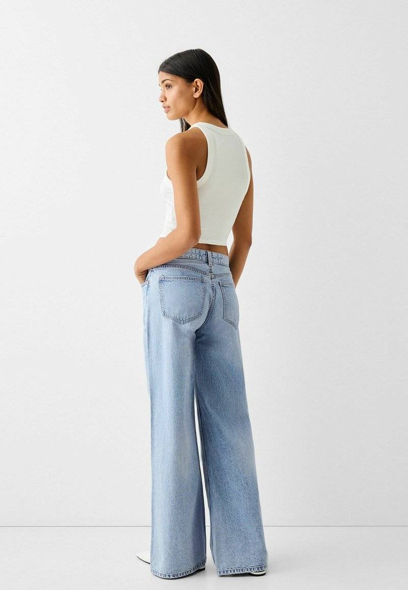 Bershka Bershka WIDE-LEG - Relaxed fit jeans Großer Ausverkauf