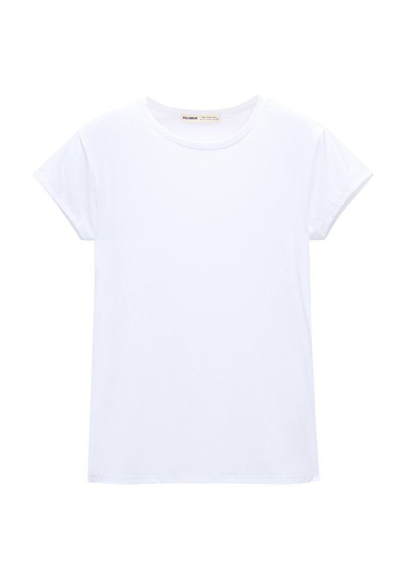 PULL&BEAR PULL&BEAR SHORT SLEEVE - Basic T-shirt - white Begrenztes Angebot