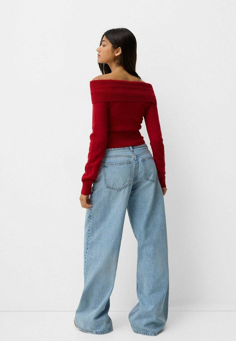 Bershka Bershka Jumper - red Preisnachlass