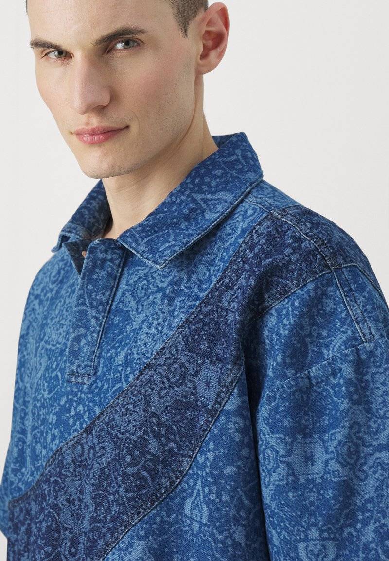 Les Benjamins Les Benjamins TEE UNISEX - Button-down blouse - blue Muttertagsangebot