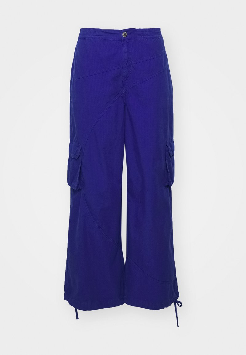 Les Benjamins Les Benjamins PANT UNISEX - Cargo trousers - blue Neueste Mode