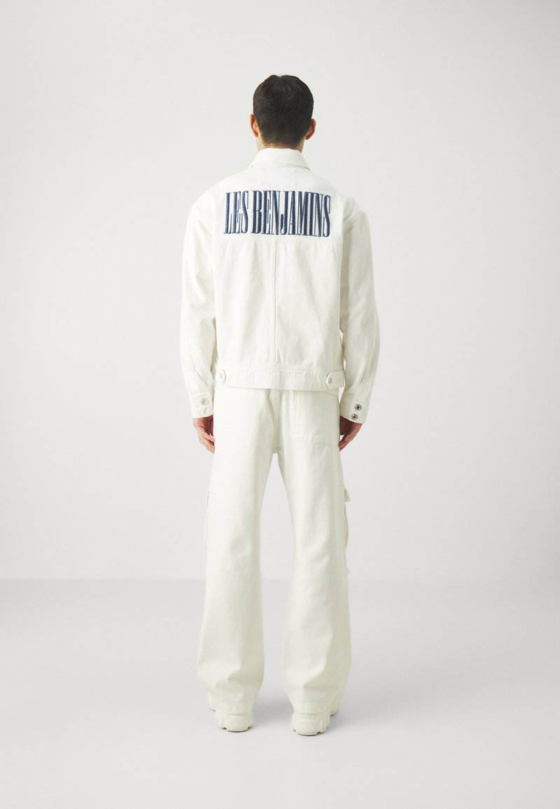 Les Benjamins Les Benjamins JACKET UNISEX - Denim jacket - white Letzte 3 Tage