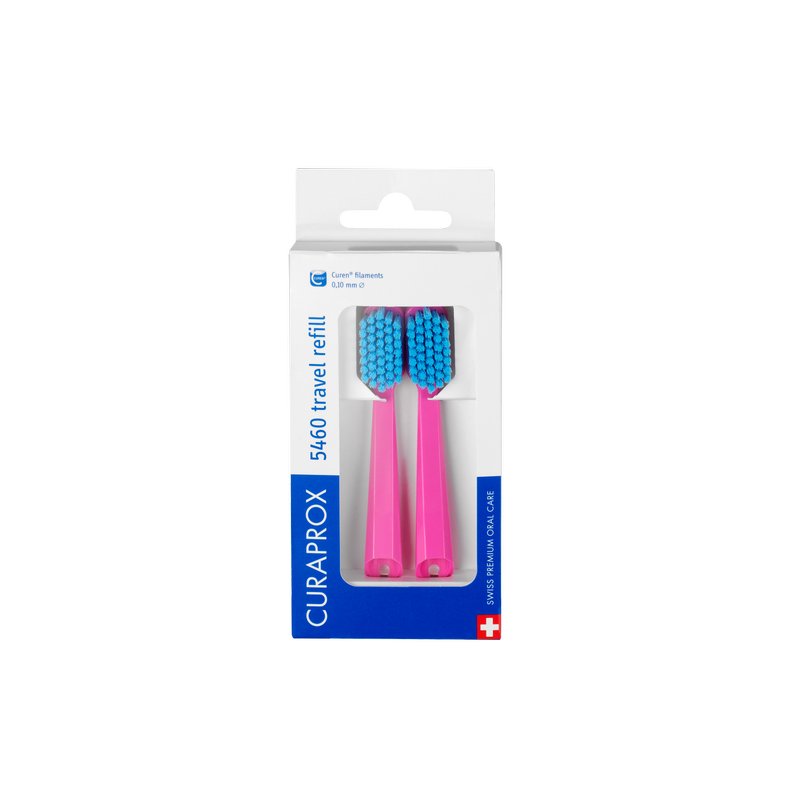 Curaprox Curaprox CS 5460 REFILL FOR TRAVEL SET - Dental care tool - pink Letzter Tag