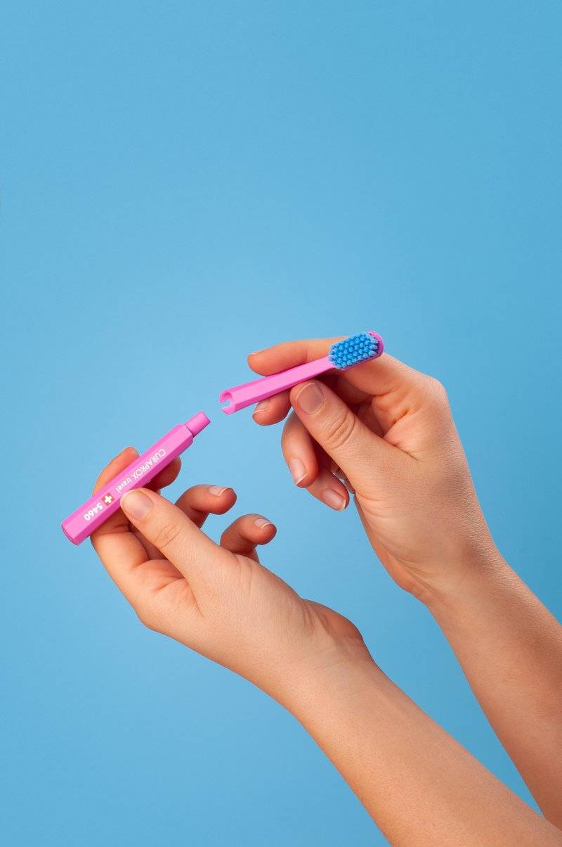 Curaprox Curaprox CS 5460 REFILL FOR TRAVEL SET - Dental care tool - pink Letzter Tag