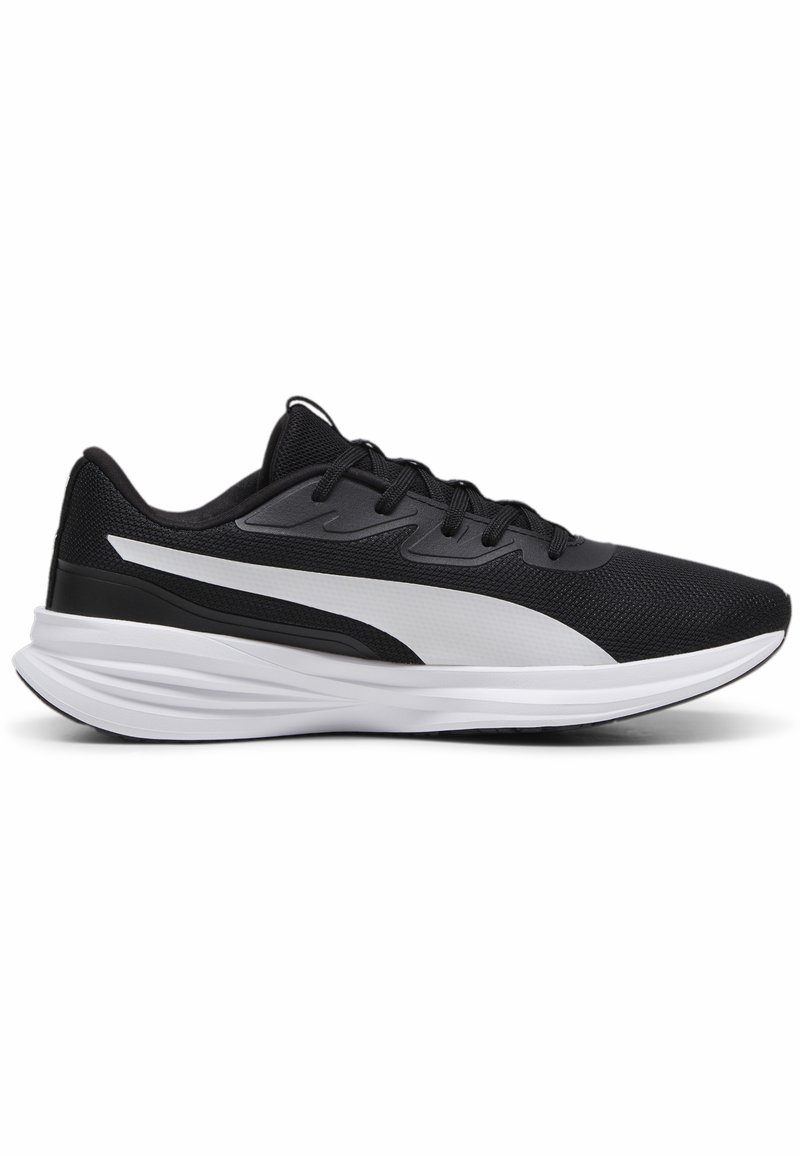 Puma Puma NIGHT RUNNER - Stability running shoes - black white Lagerräumung