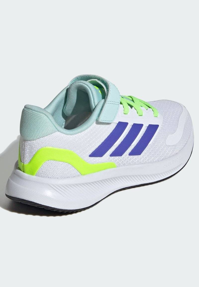 adidas Performance adidas Performance RUNFALCON 5 UNISEX - Neutral running shoes - cloud white blue lucid lemon Tägliche Deals