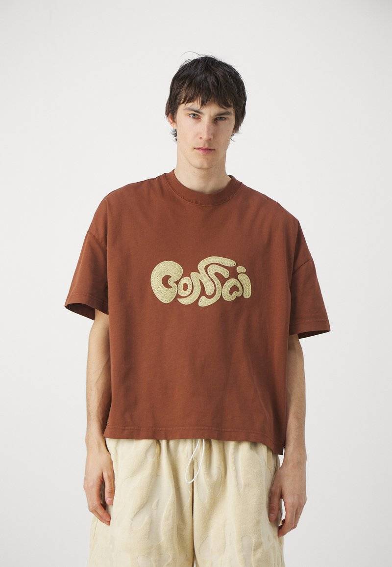 Bonsai Bonsai OVERSIZE TEE EMBRODERY GRAPHIC UNISEX - Print T-shirt - glazed ginger Clearance-Verkauf
