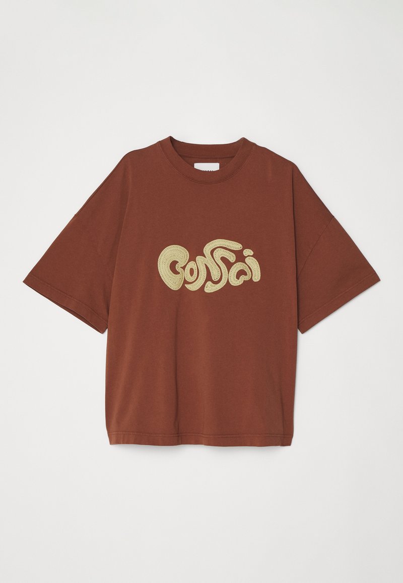 Bonsai Bonsai OVERSIZE TEE EMBRODERY GRAPHIC UNISEX - Print T-shirt - glazed ginger Clearance-Verkauf