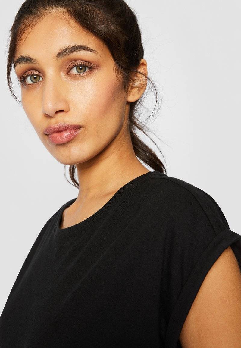 Urban Classics Urban Classics EXTENDED SHOULDER - Basic T-shirt - black Günstiger Verkauf