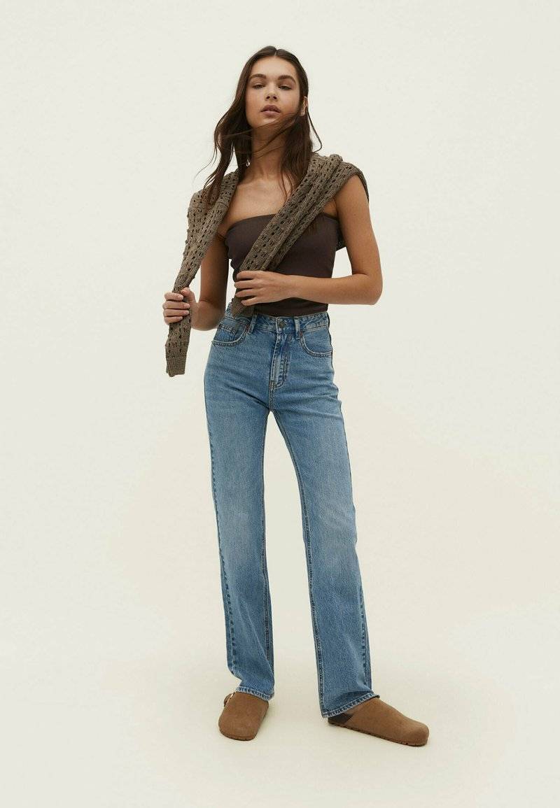 Stradivarius Stradivarius VINTAGE - Straight leg jeans - light blue denim Meist gekauft