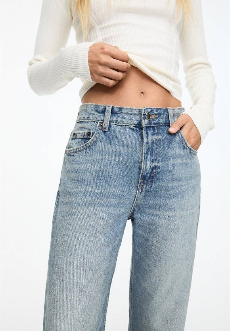 PULL&BEAR PULL&BEAR MID - Straight leg jeans - stone blue denim Fabrikpreis