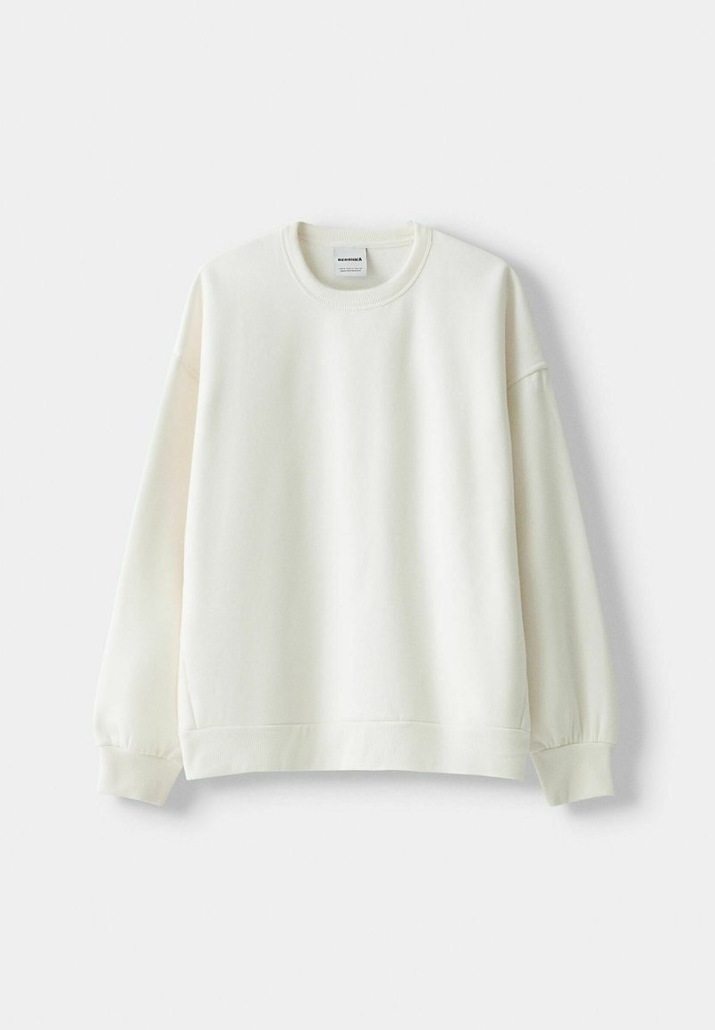 Bershka Bershka Sweatshirt - white Rabatt