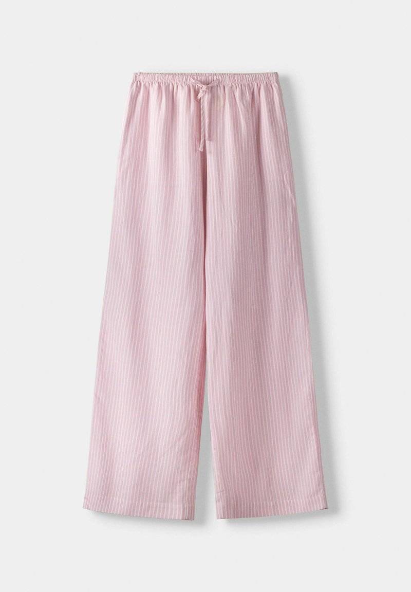 Bershka Bershka WITH AN ELASTIC - Trousers - light pink Flash Sale
