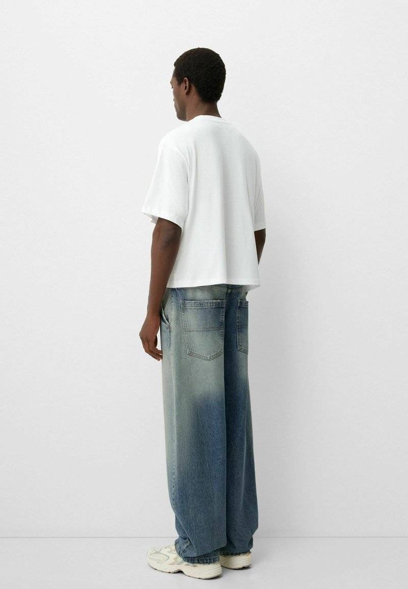 Bershka Bershka Relaxed fit jeans - blue grey Preisnachlass