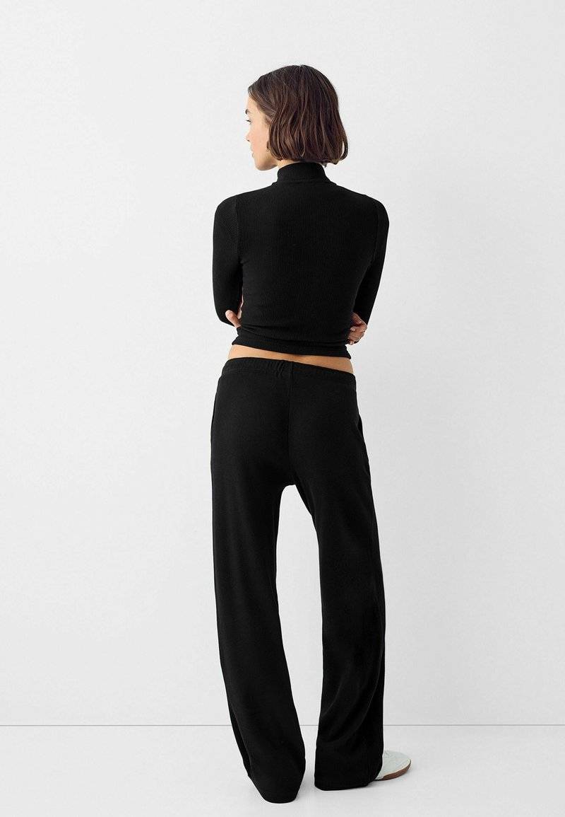 Bershka Bershka LONG SLEEVE - Cardigan - black Black Friday